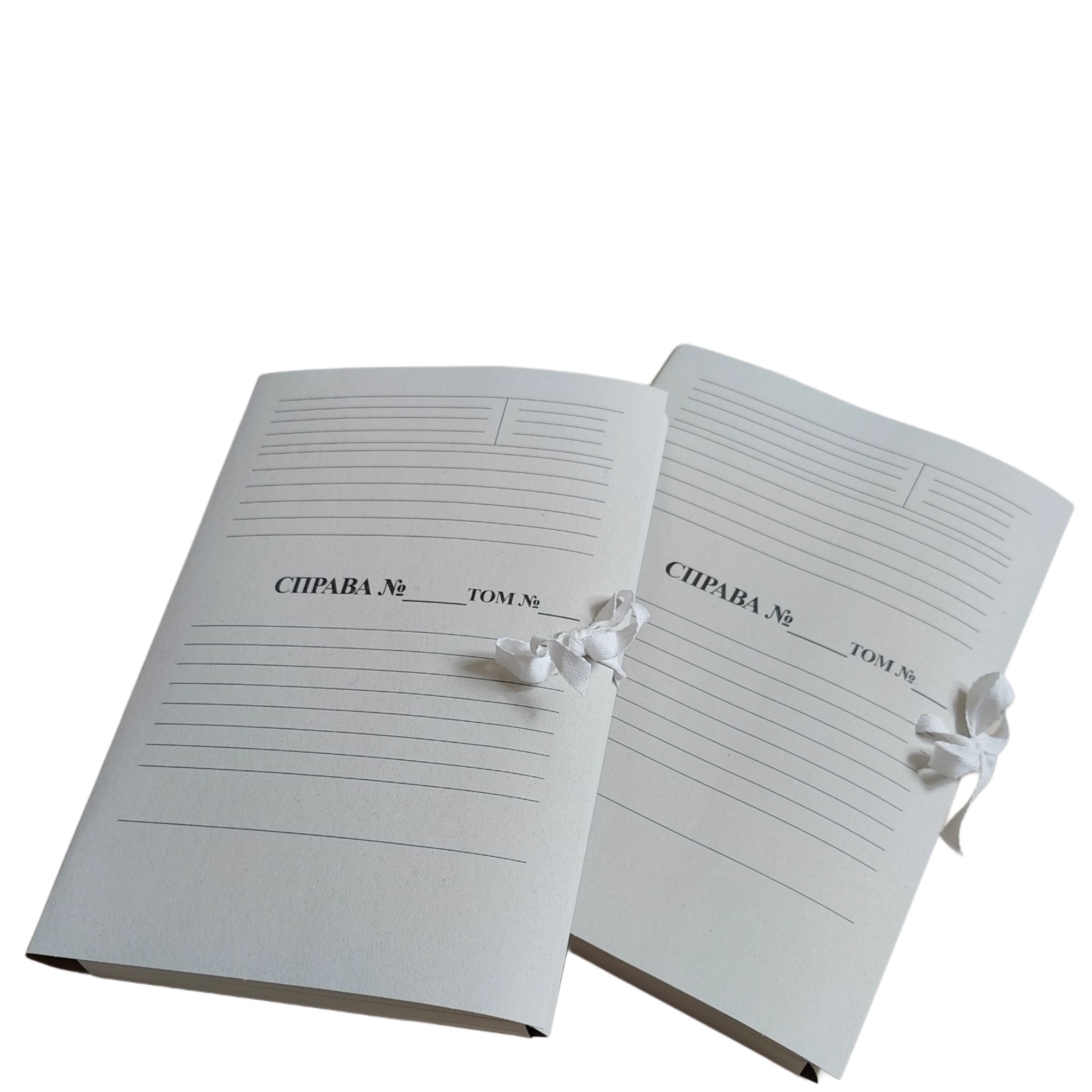 Архівна папка 215х310мм з титульною сторінкою "Справа Том" на зав'язках, корінець 0,7-2,6 см 50 шт ЮТЕК